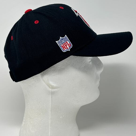 Atlanta Falcons Hat Cap Football NFL Reebok Strapback 6 Panel Wool Blend Black - Picture 8 of 11
